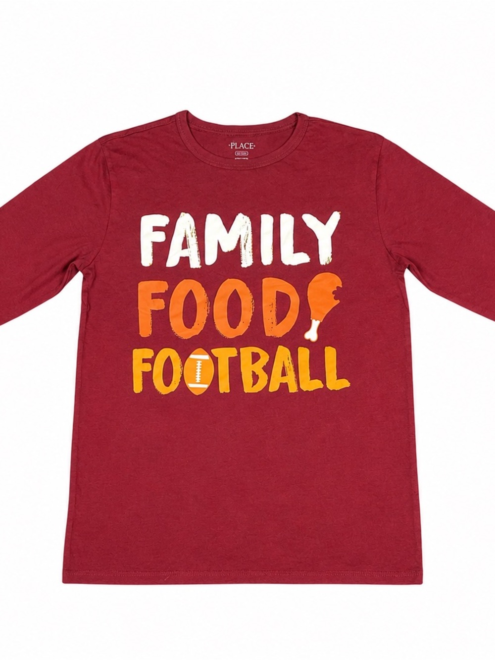 The Childrens Place Red 'Family Food Football' Long Sleeve Tee